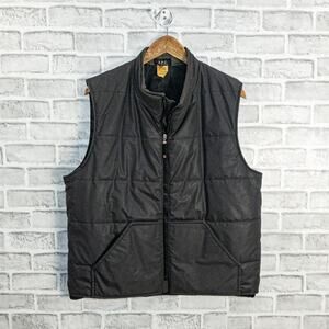 A.P.C. Puffer Quilted Vest Rubberised poly cotton Made in France size 3